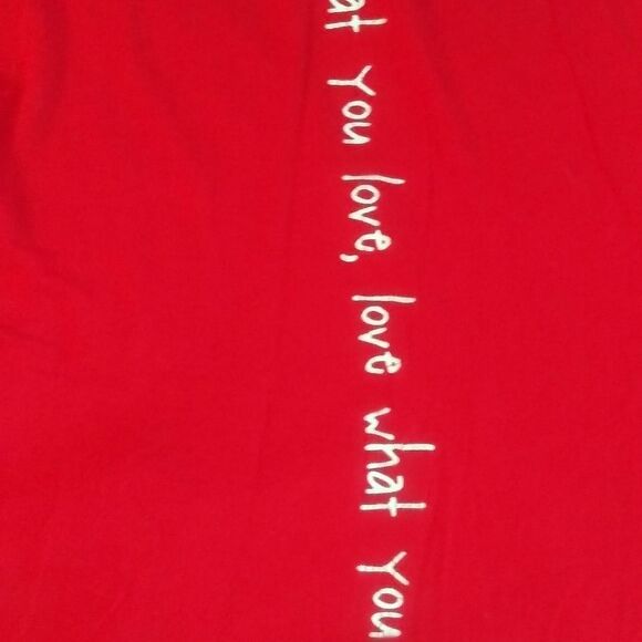 Red happy sleeveless cropped tie at the waist top - Picture 4 of 8